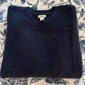 L.L. Bean women’s cashmere crewneck sweater